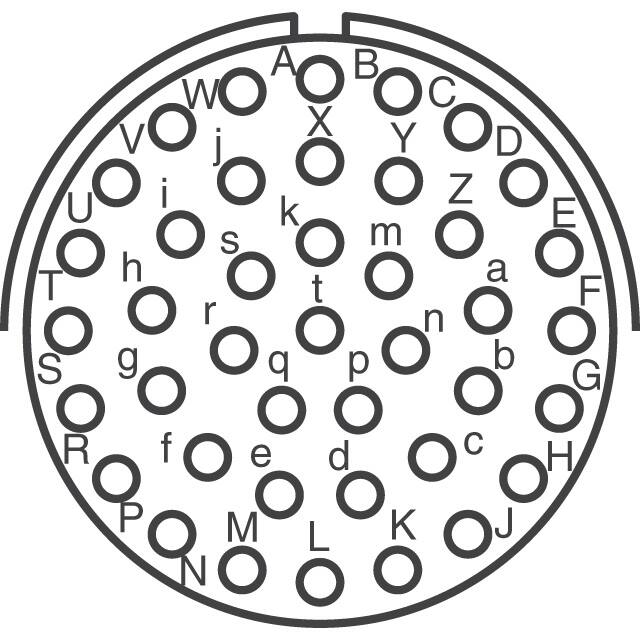 MS3120F20-41S Amphenol Industrial Operations  Assemblages de connecteurs circulaires